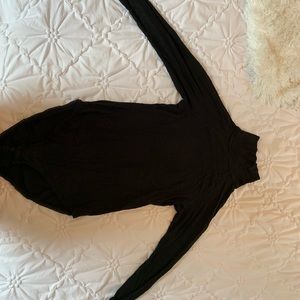 Free People Black Turtleneck Bodysuit
